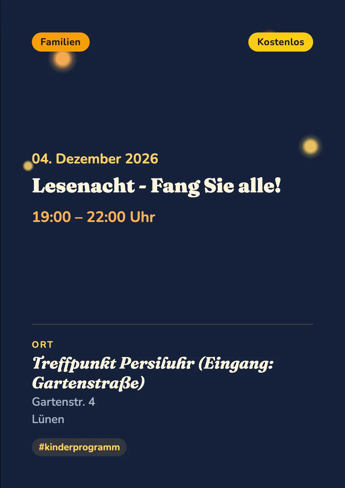 Veranstaltungsflyer