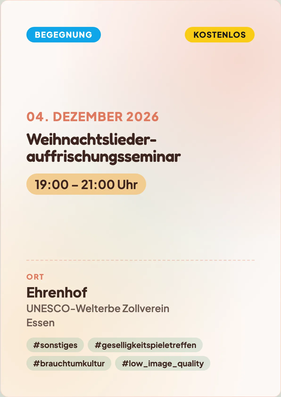 Veranstaltungsflyer