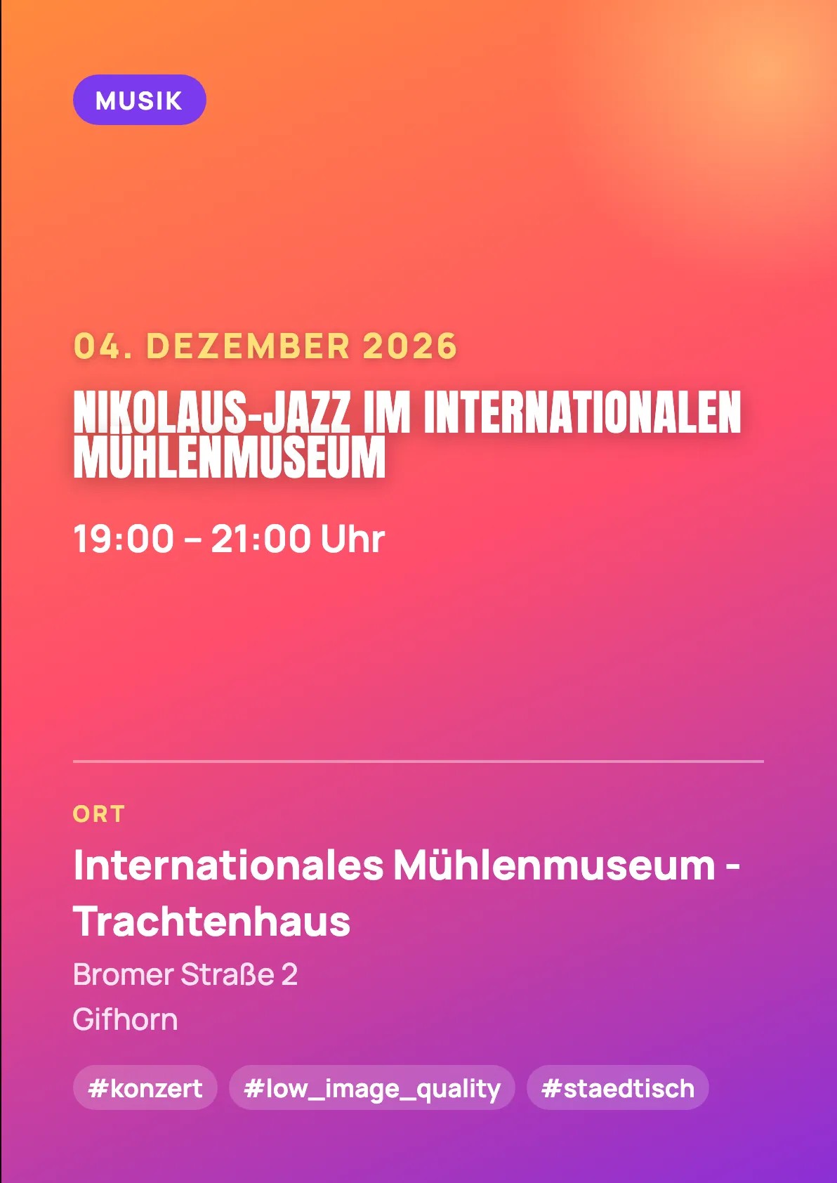 Veranstaltungsflyer