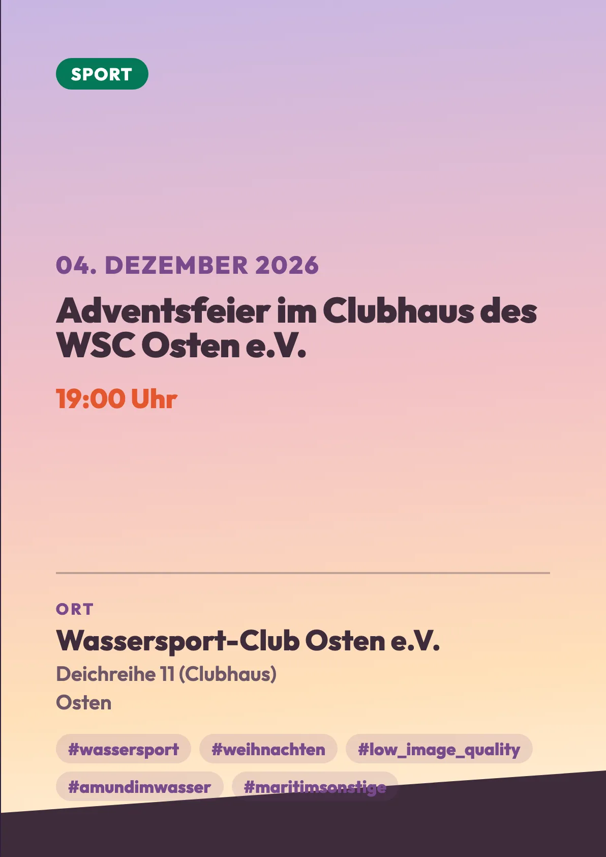 Veranstaltungsflyer