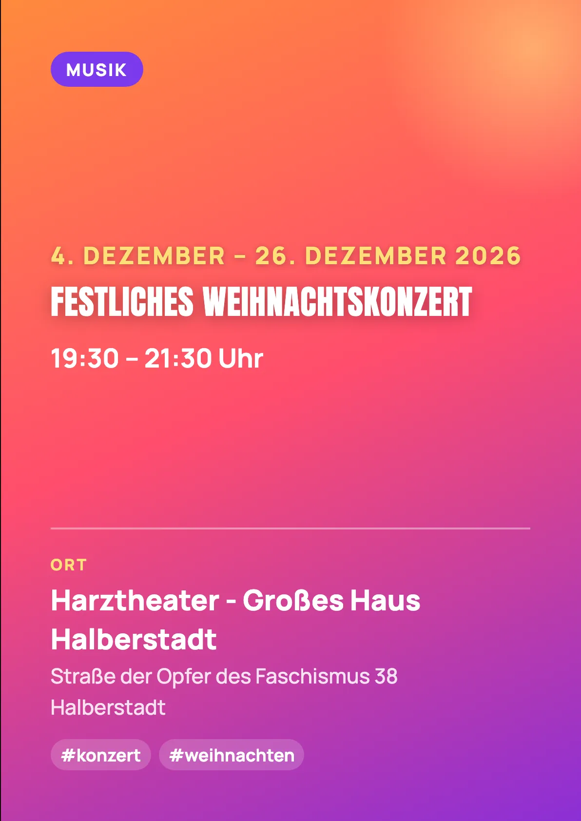 Veranstaltungsflyer