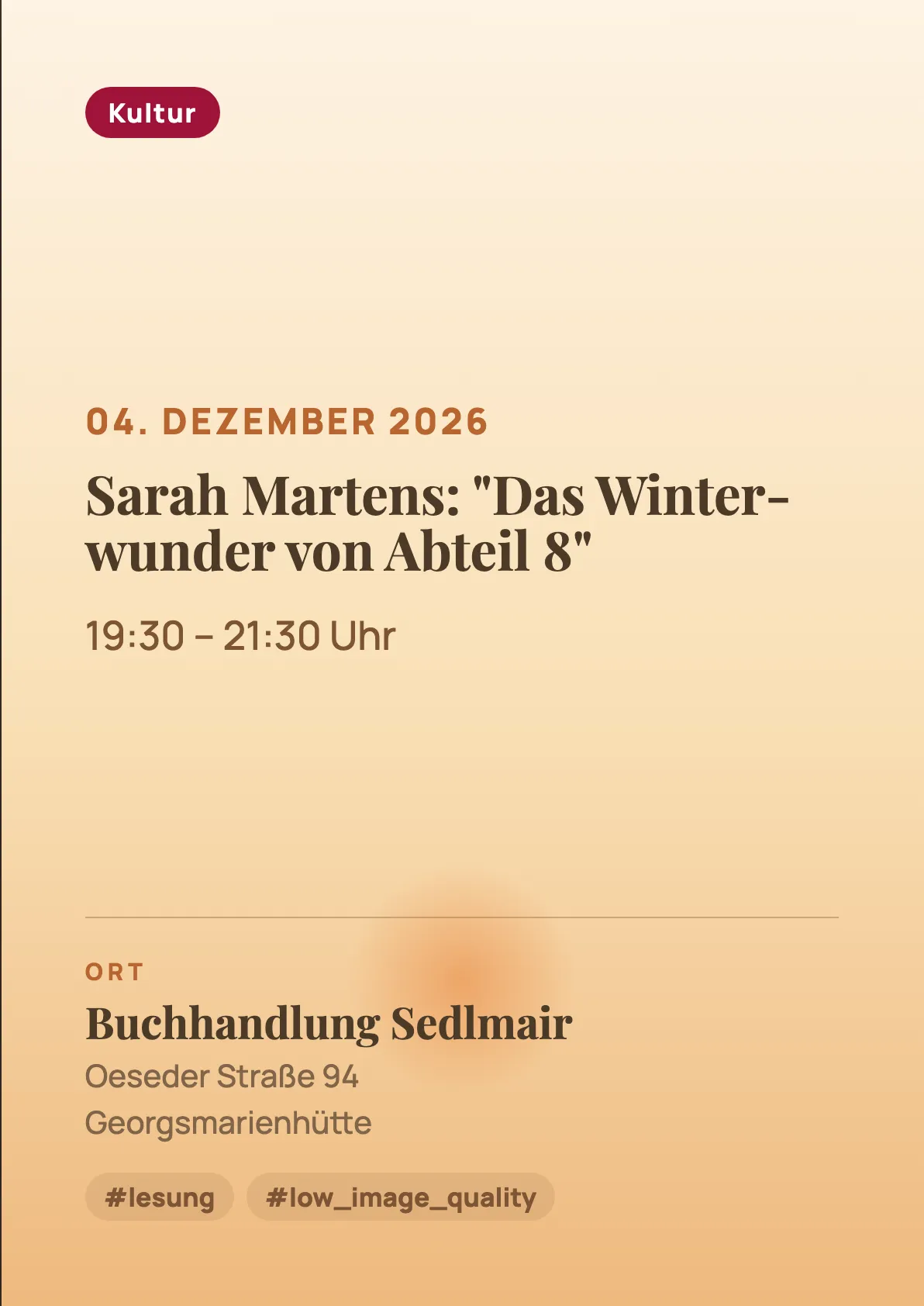 Veranstaltungsflyer
