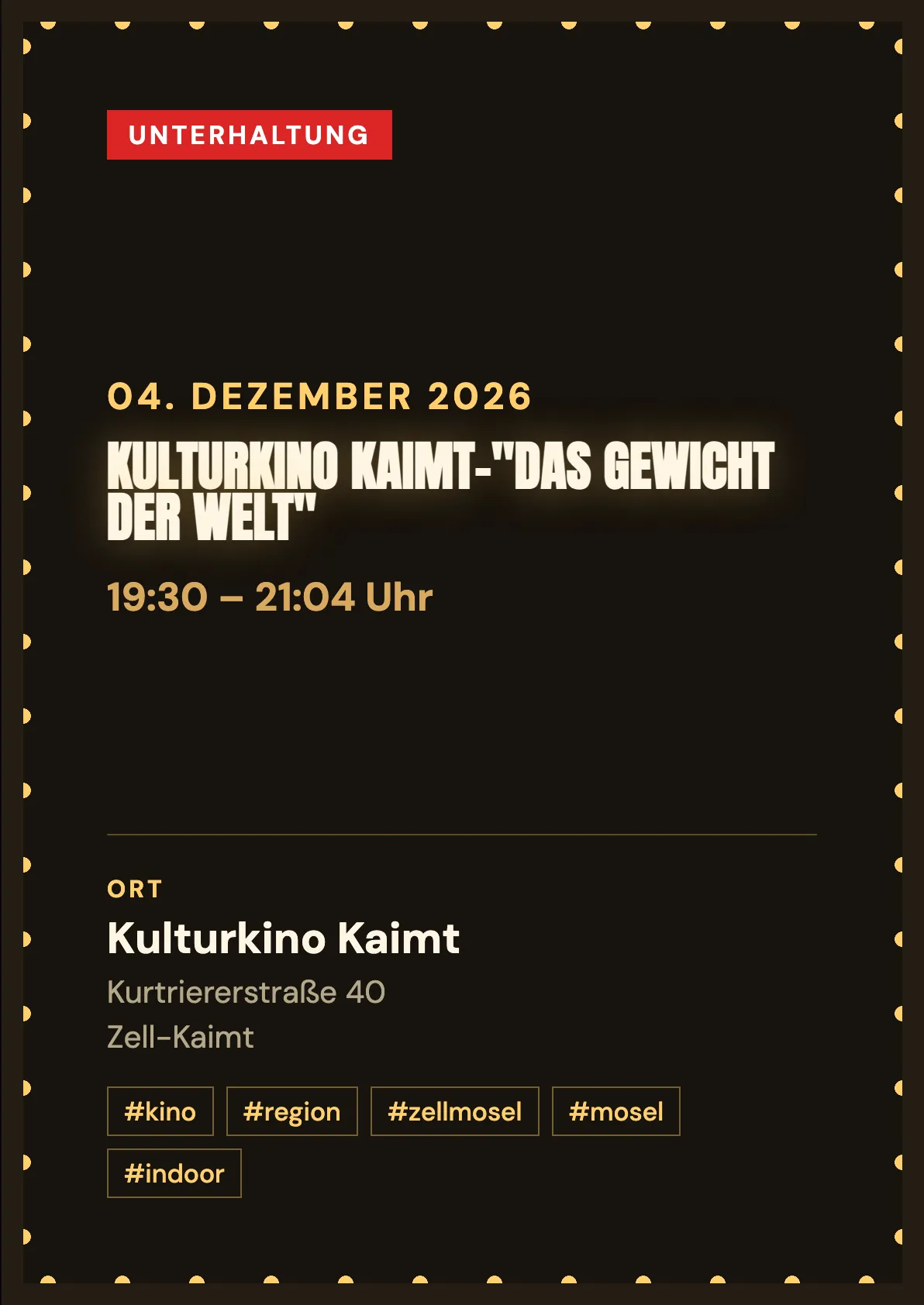 Veranstaltungsflyer