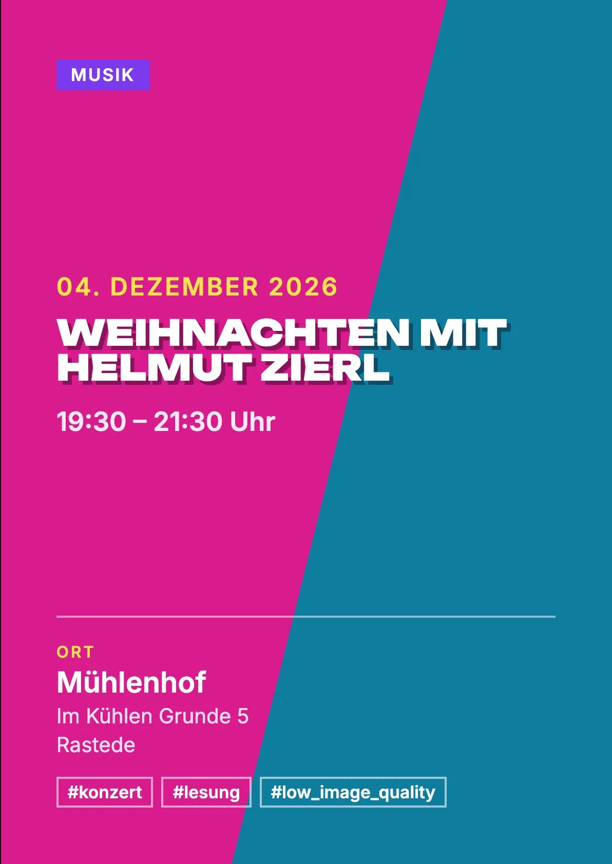 Veranstaltungsflyer