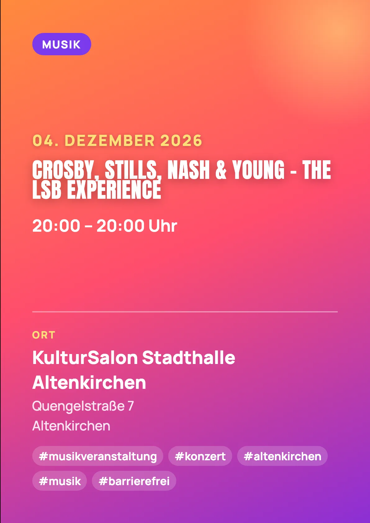 Veranstaltungsflyer