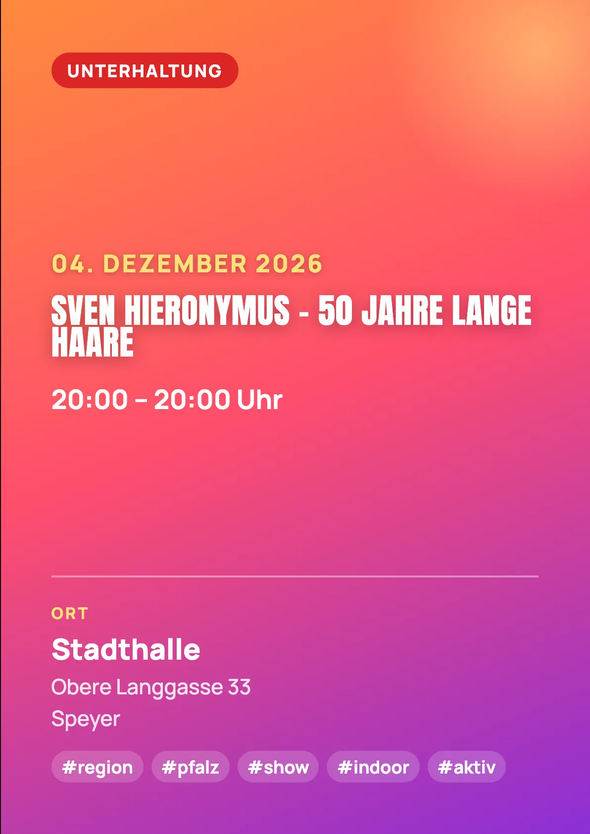 Veranstaltungsflyer