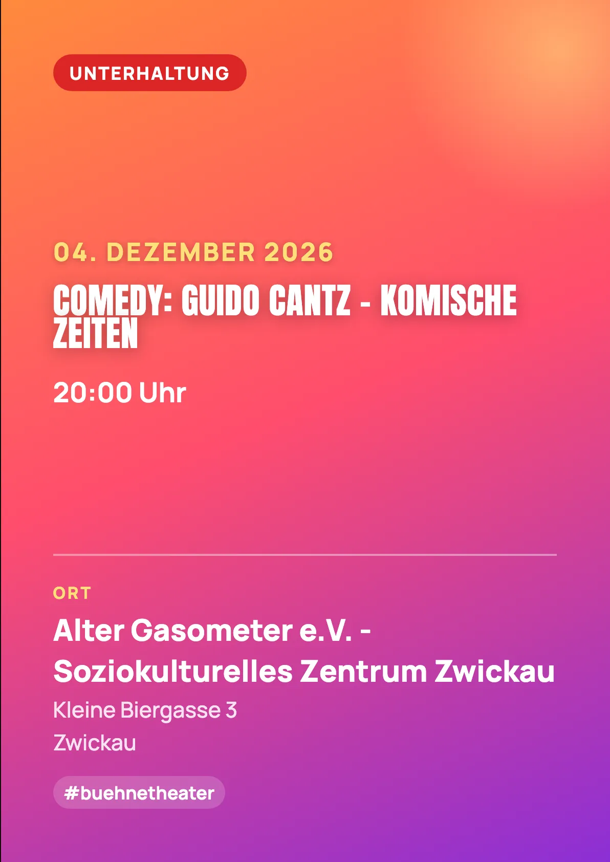 Veranstaltungsflyer