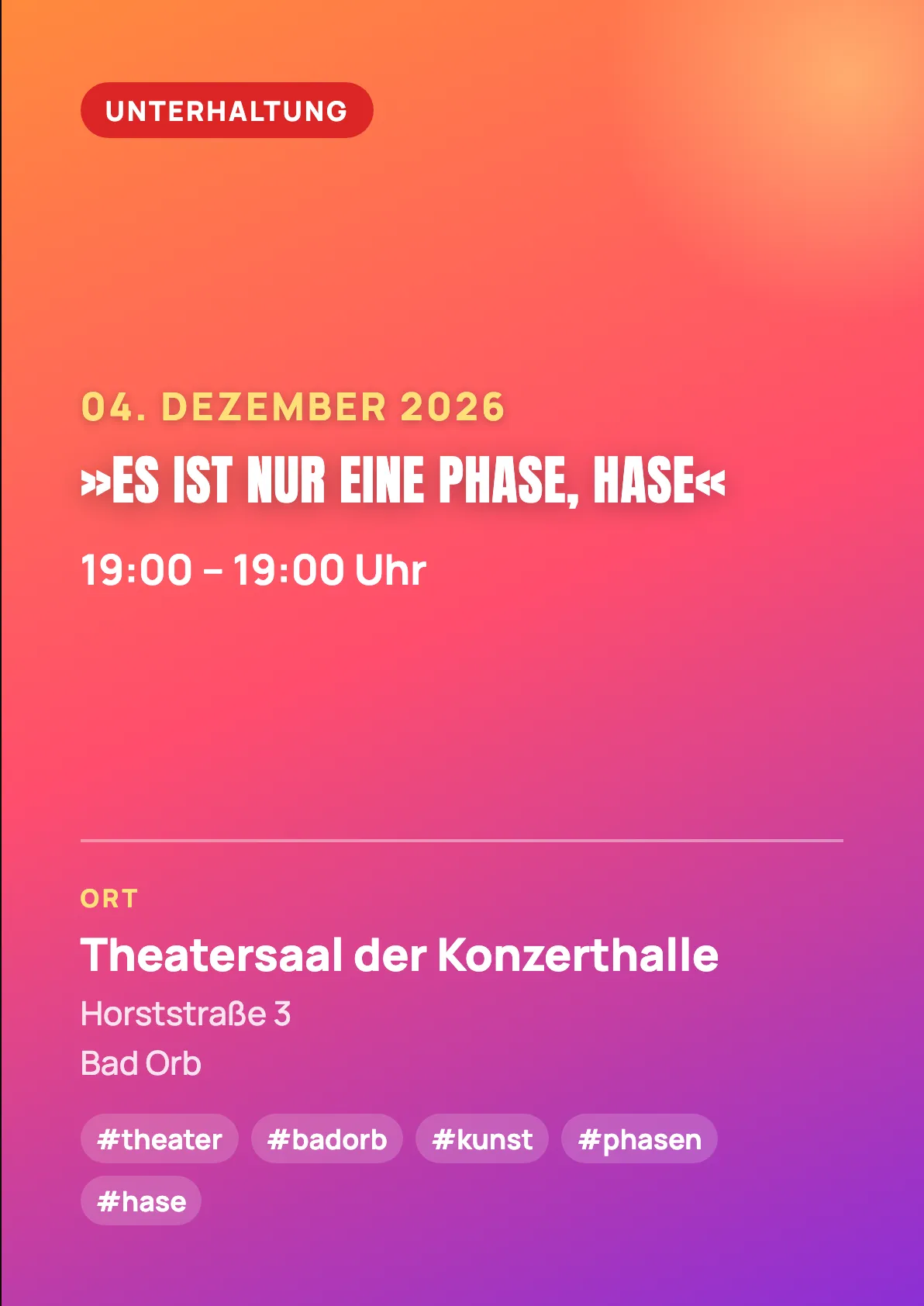 Veranstaltungsflyer