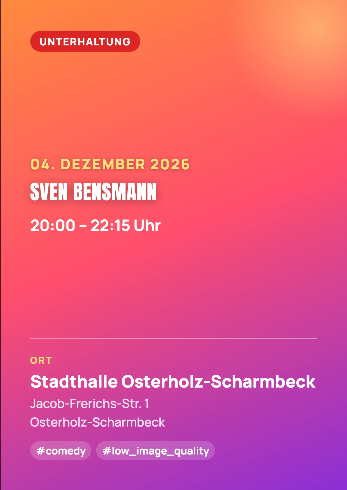 Veranstaltungsflyer