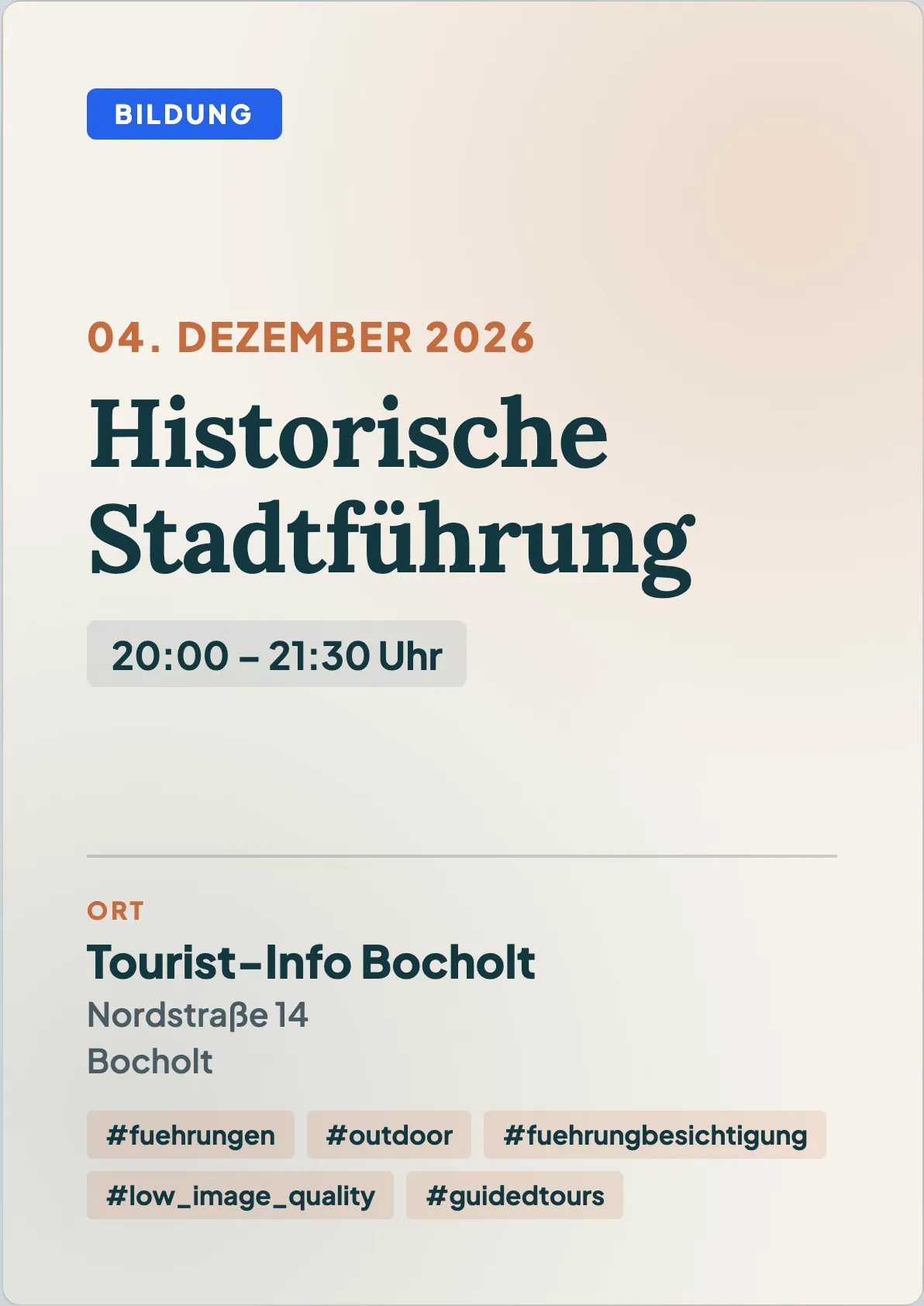 Veranstaltungsflyer