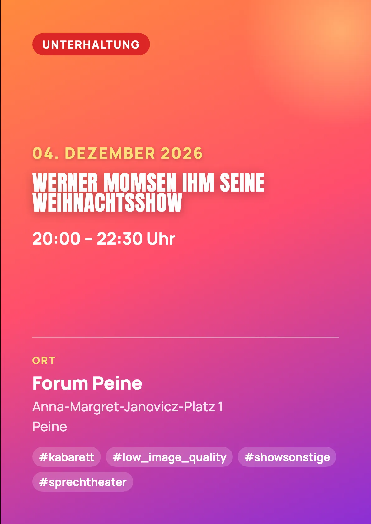 Veranstaltungsflyer