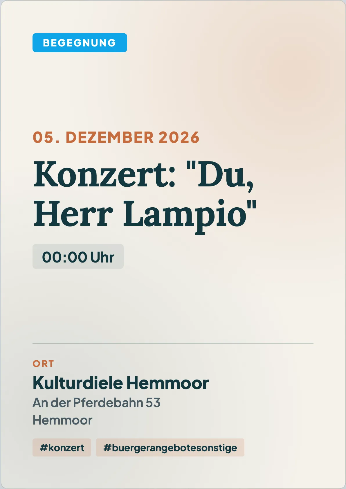 Veranstaltungsflyer