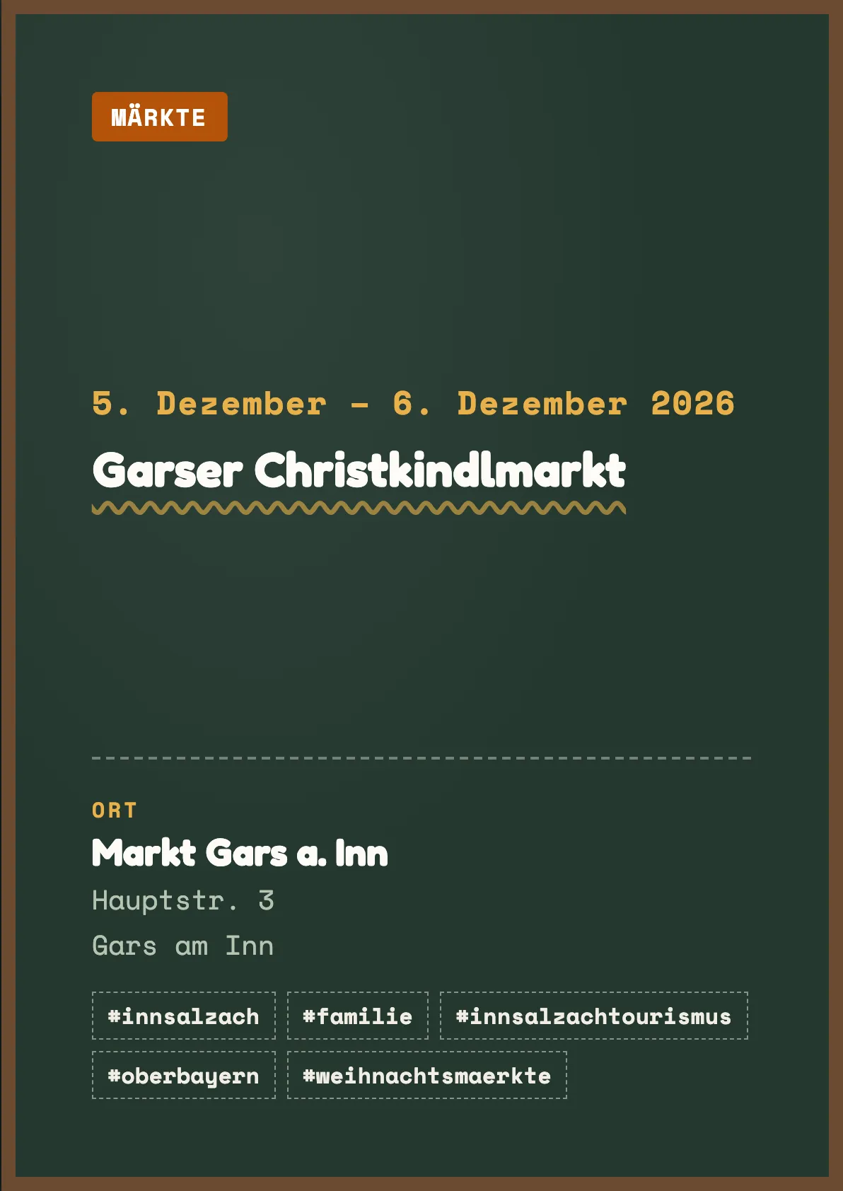 Veranstaltungsflyer