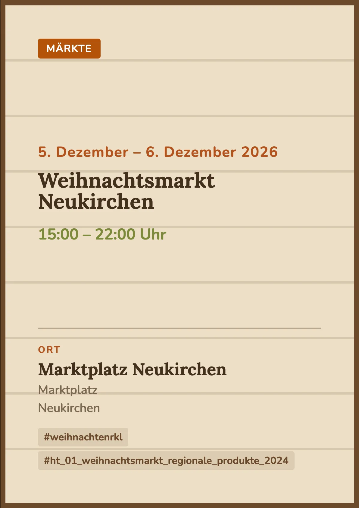 Veranstaltungsflyer