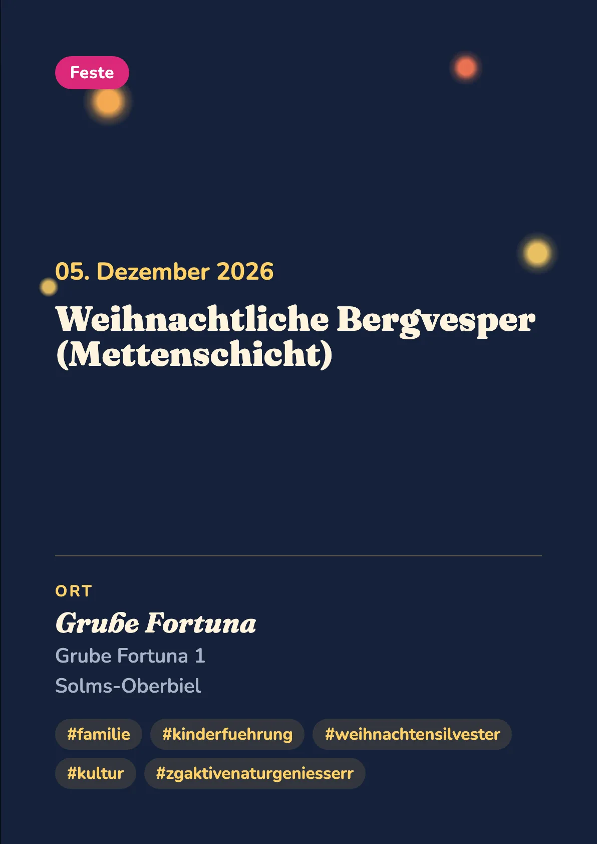 Veranstaltungsflyer