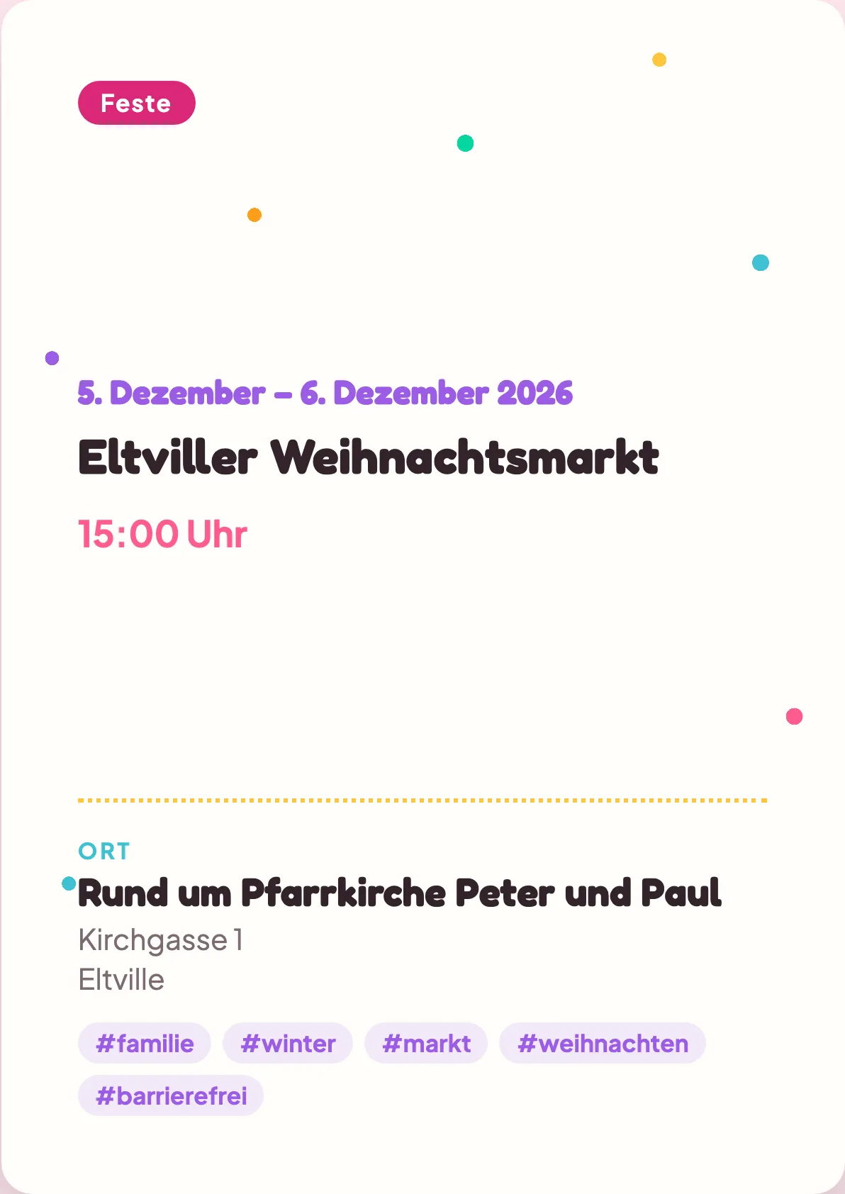 Veranstaltungsflyer