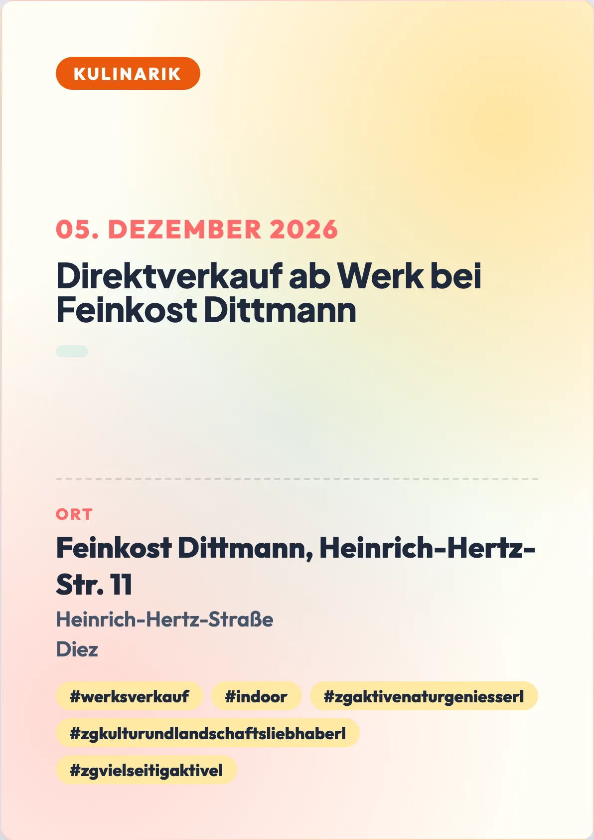 Veranstaltungsflyer