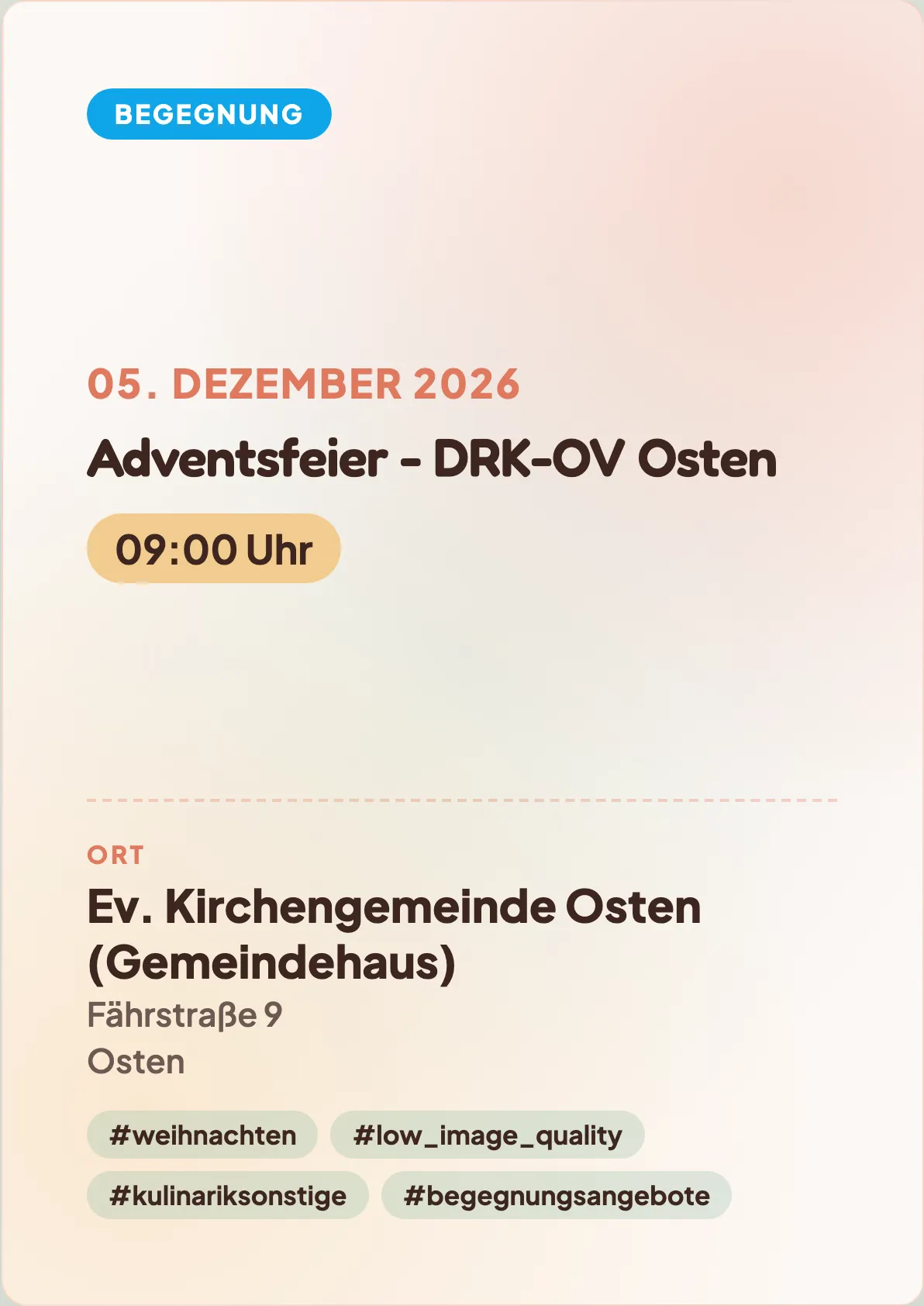 Veranstaltungsflyer