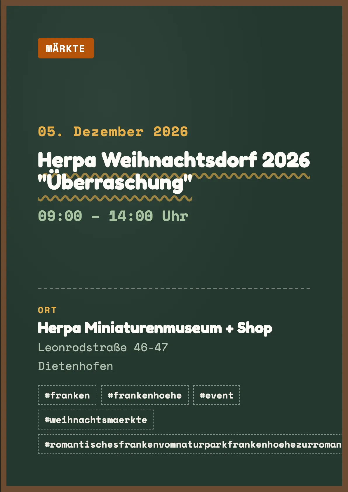 Veranstaltungsflyer