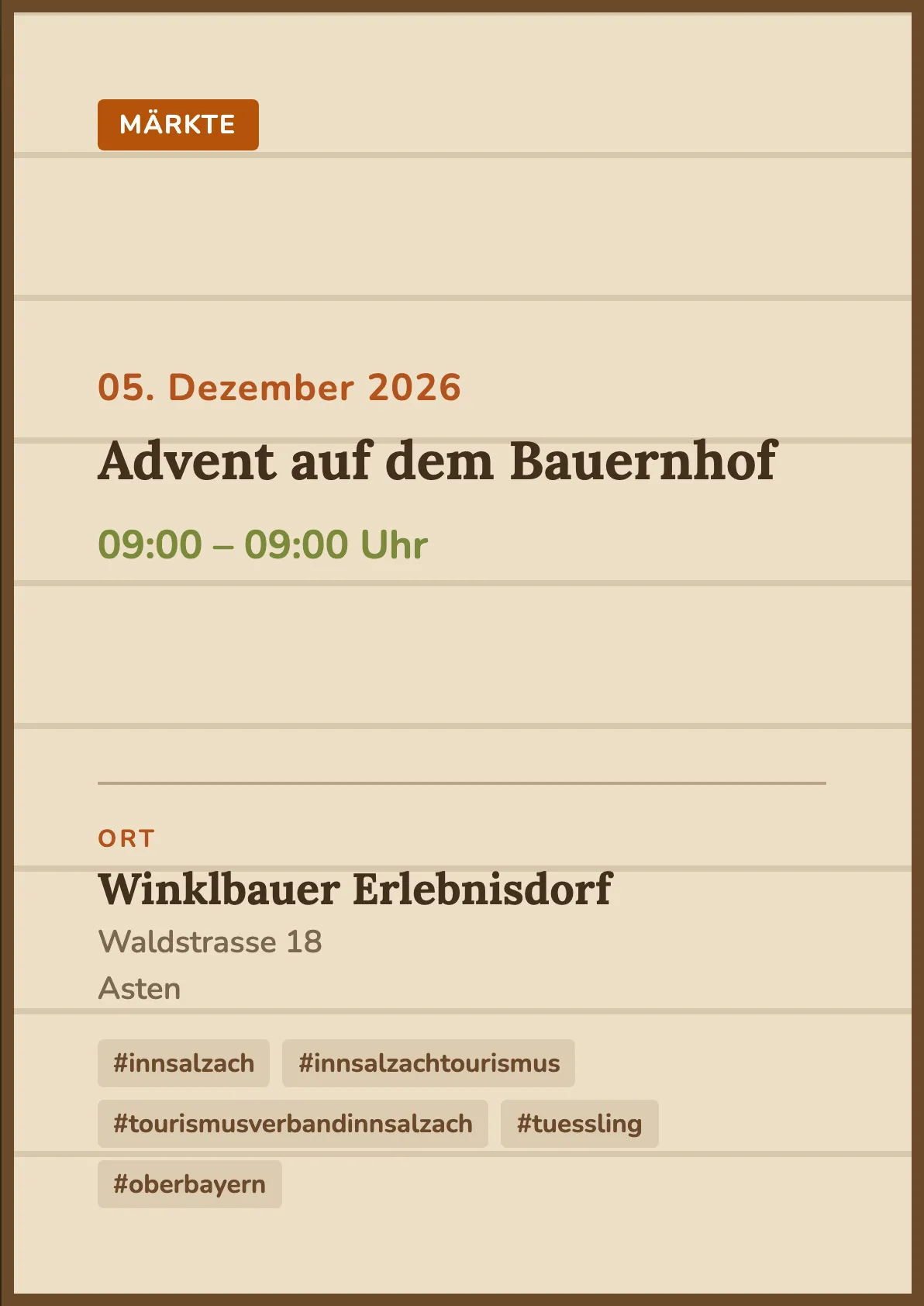 Veranstaltungsflyer