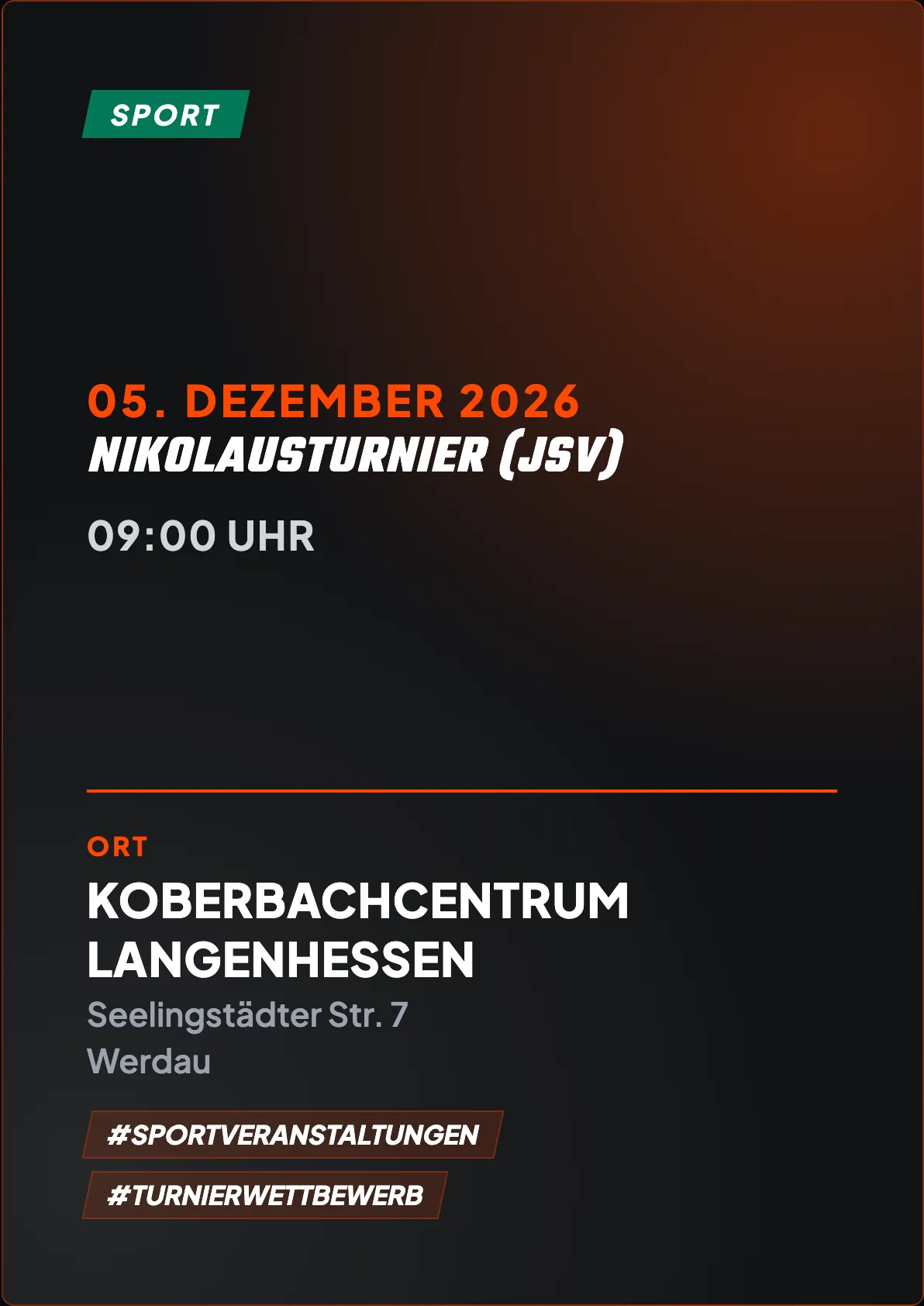 Veranstaltungsflyer