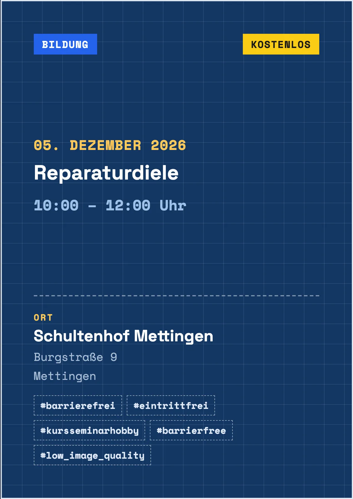 Veranstaltungsflyer