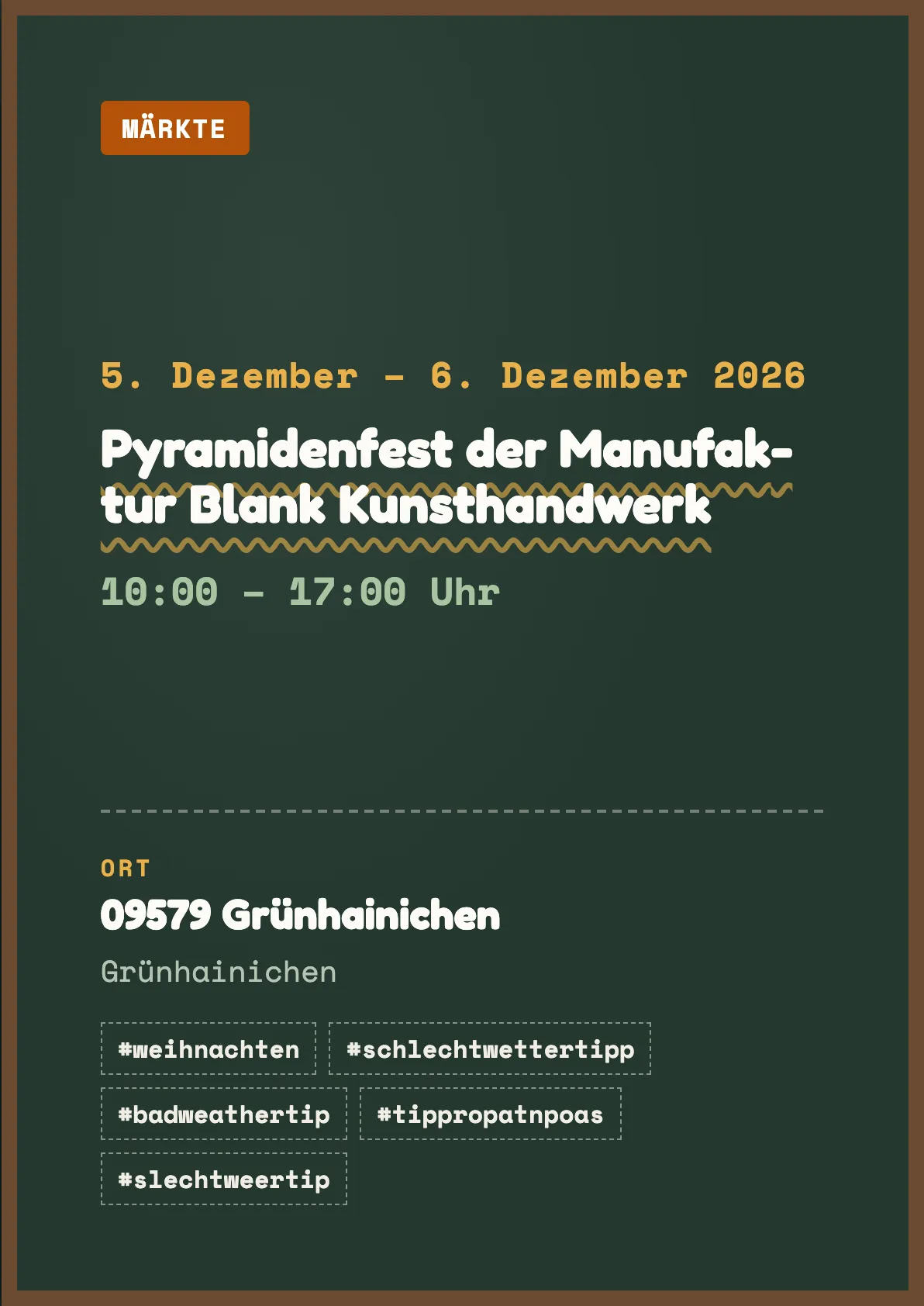Veranstaltungsflyer