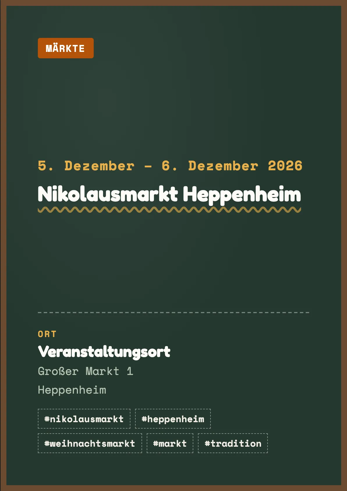 Veranstaltungsflyer