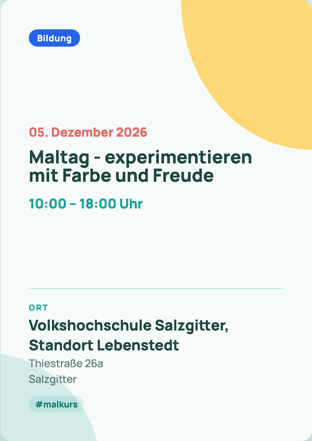Veranstaltungsflyer