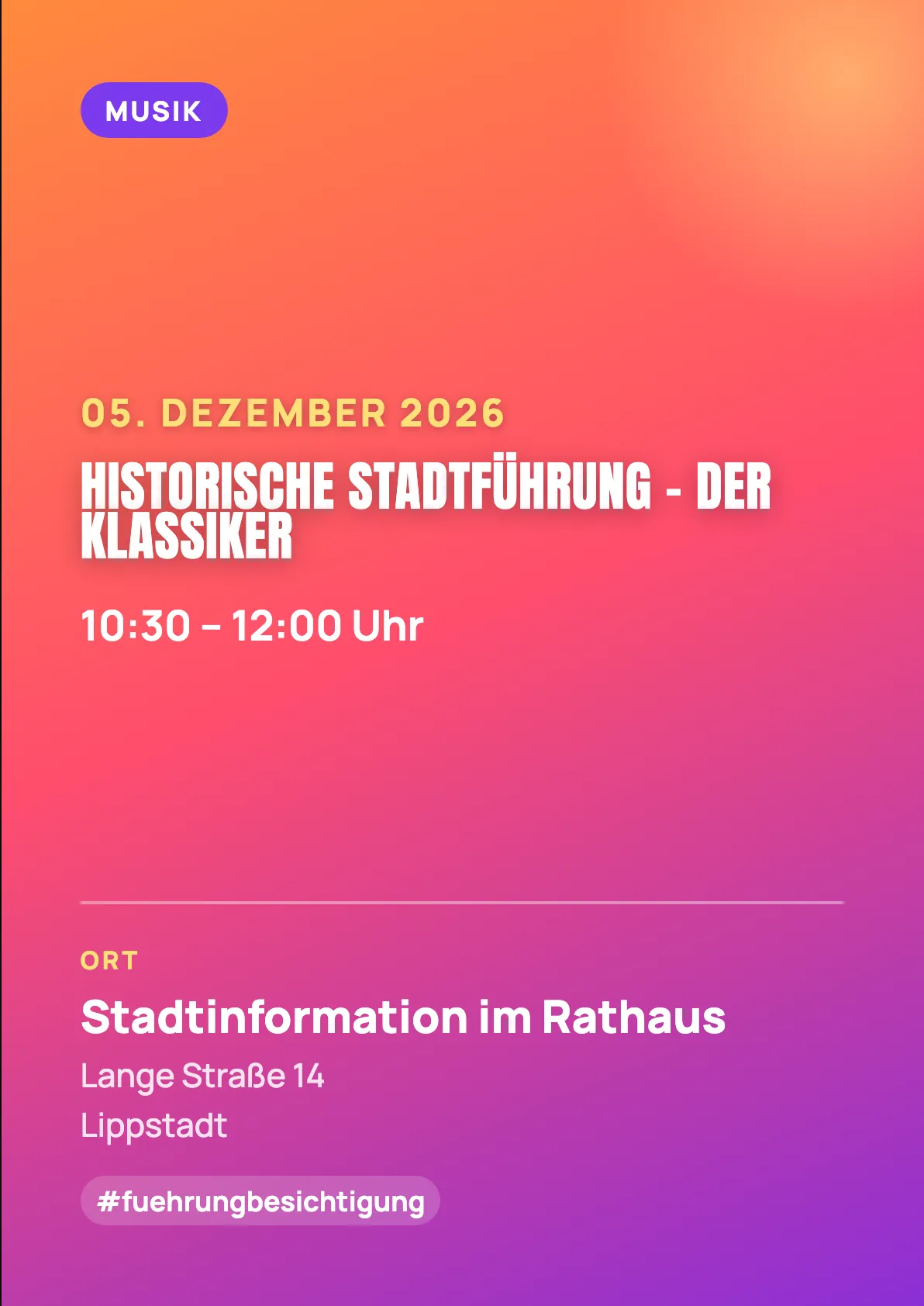 Veranstaltungsflyer