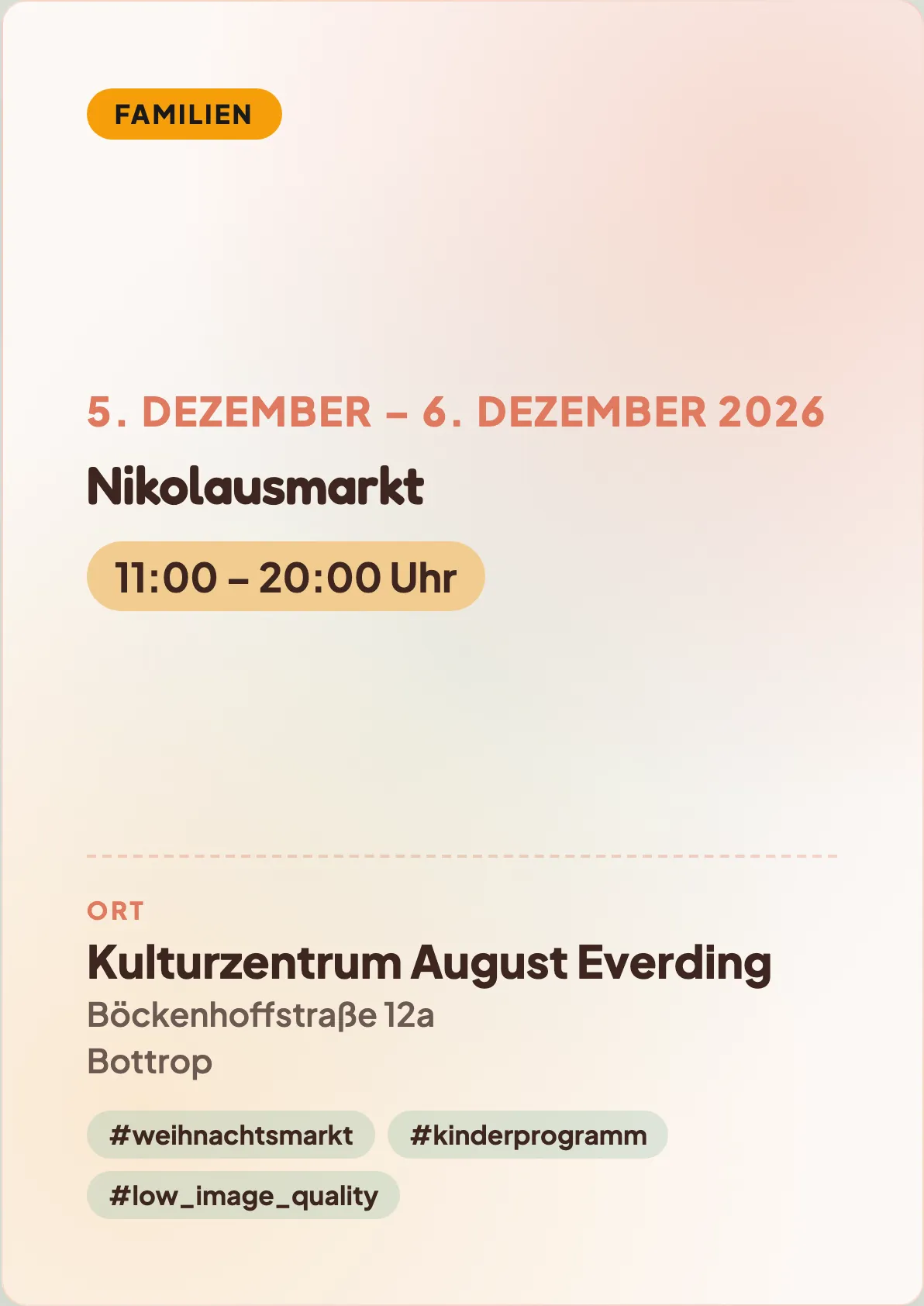 Veranstaltungsflyer