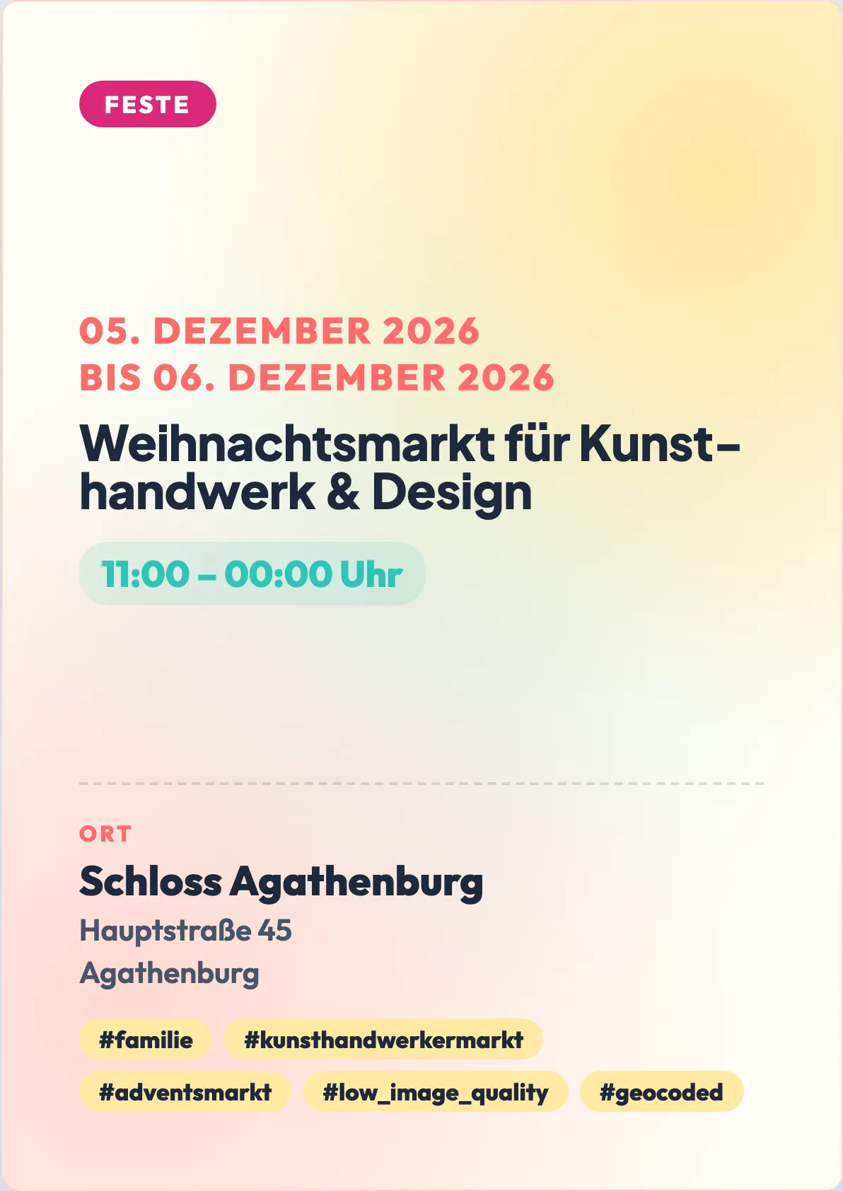 Veranstaltungsflyer