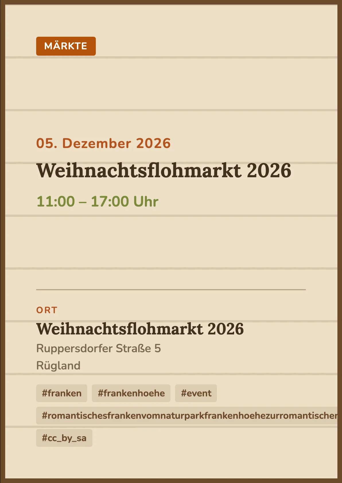 Veranstaltungsflyer
