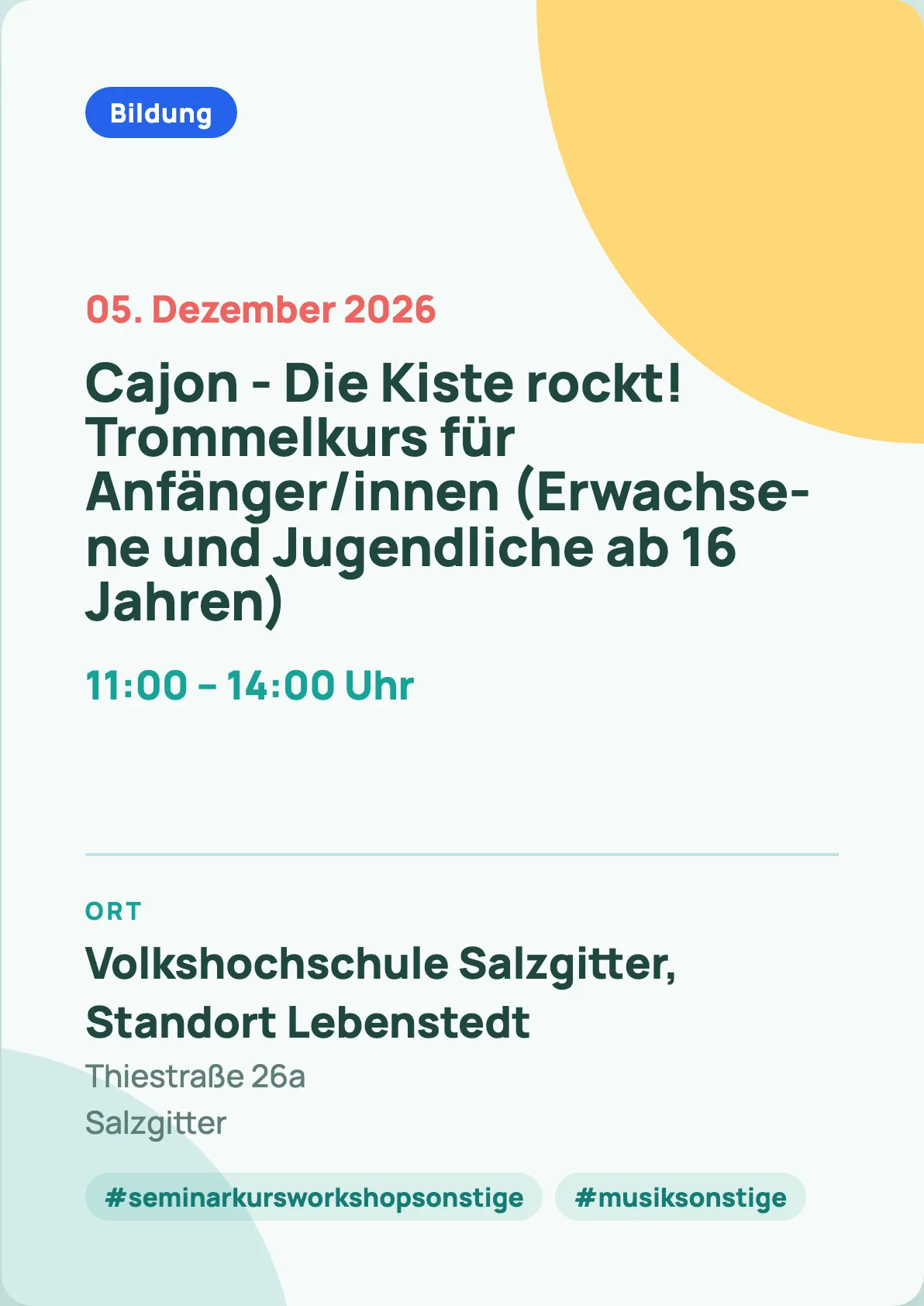 Veranstaltungsflyer