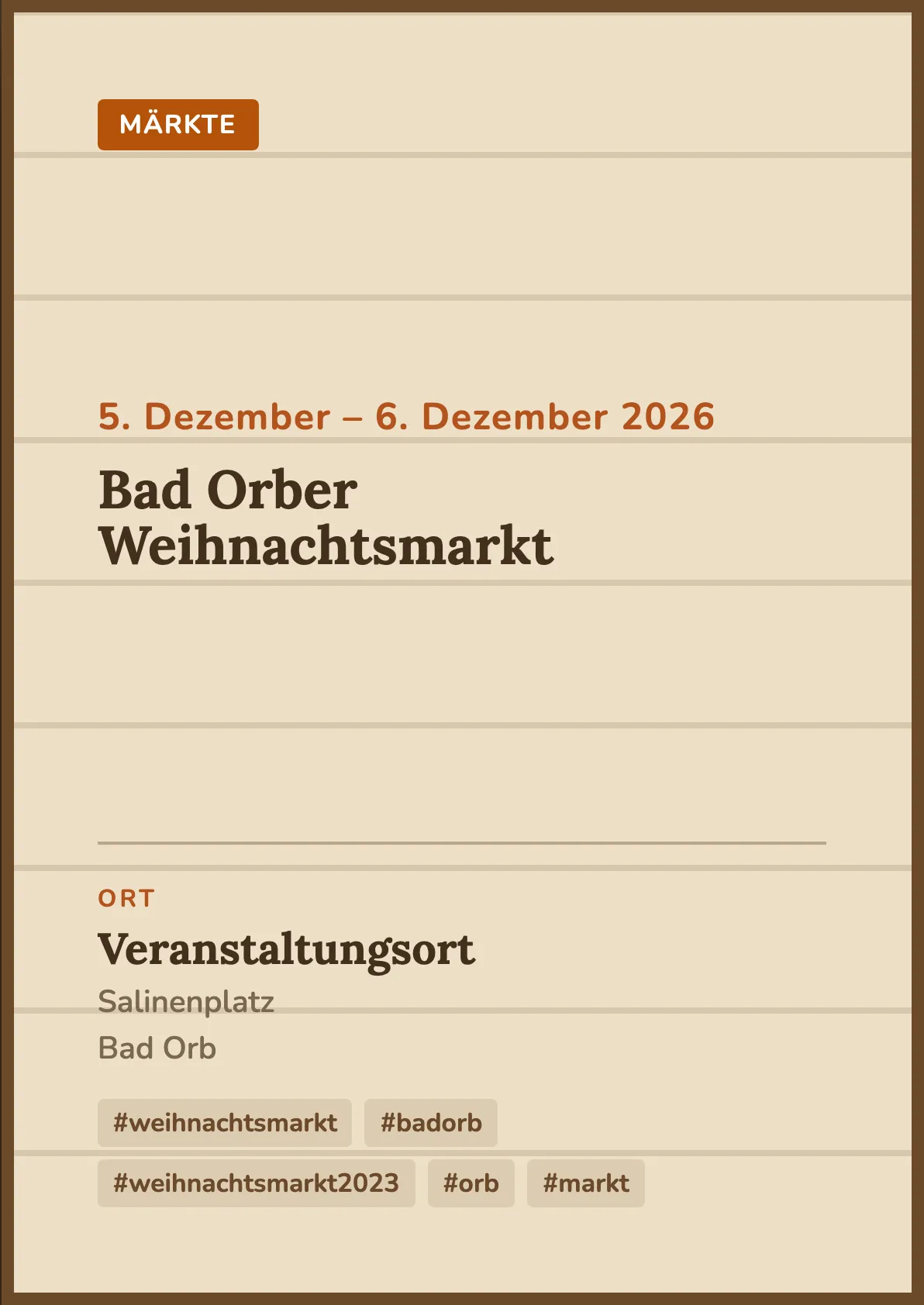 Veranstaltungsflyer