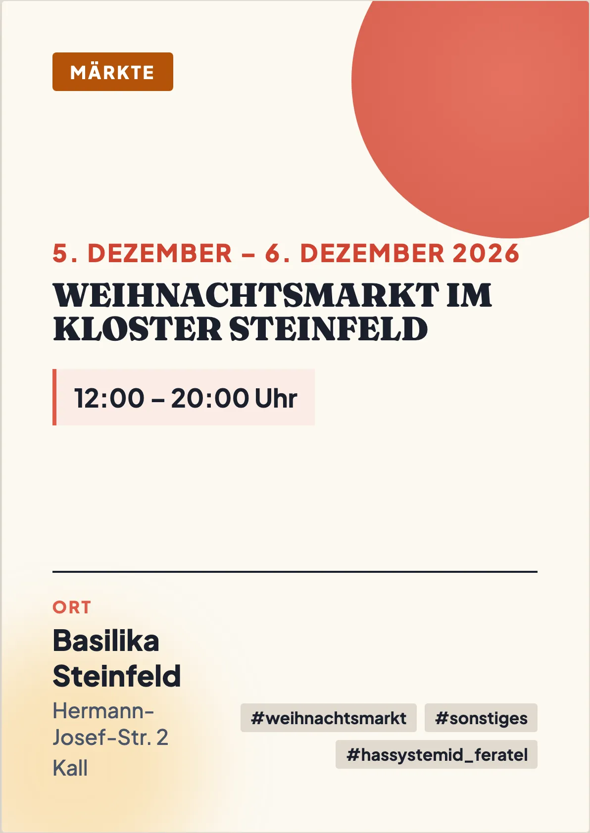 Veranstaltungsflyer