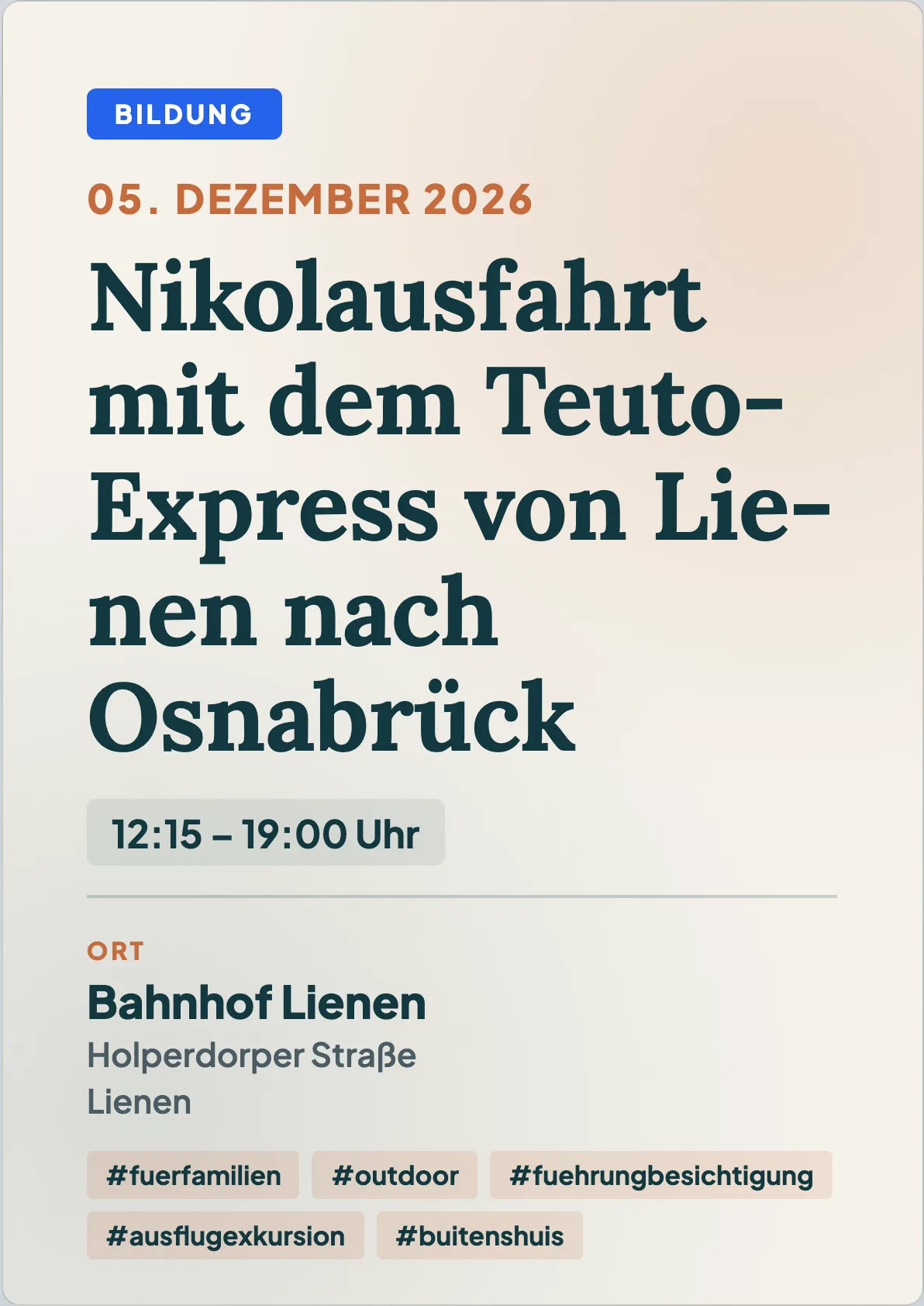 Veranstaltungsflyer