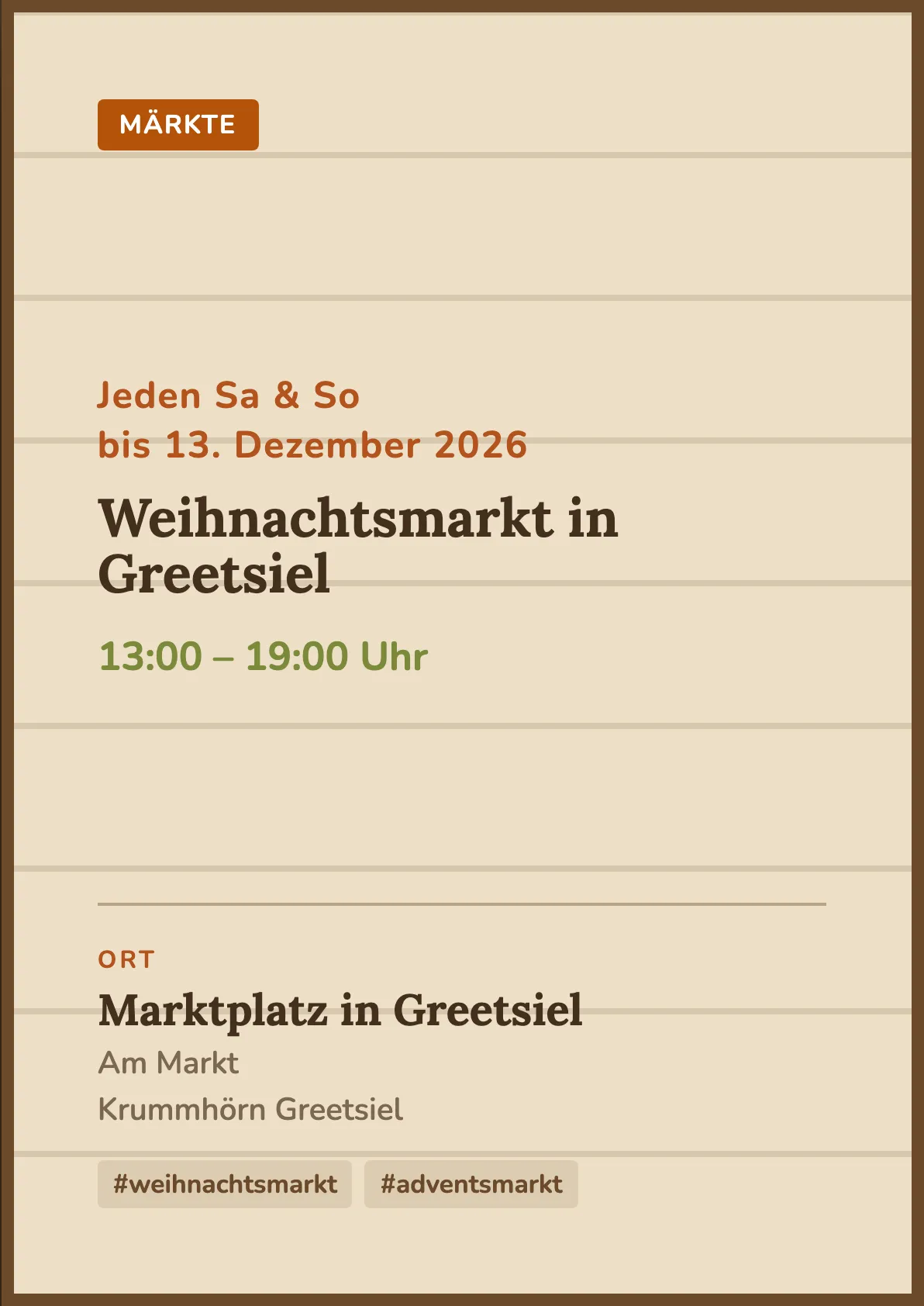 Veranstaltungsflyer