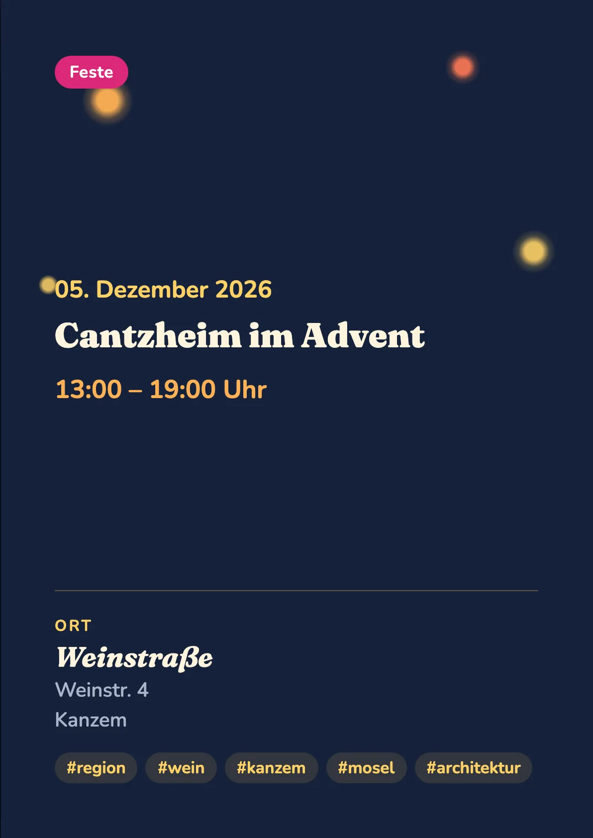 Veranstaltungsflyer