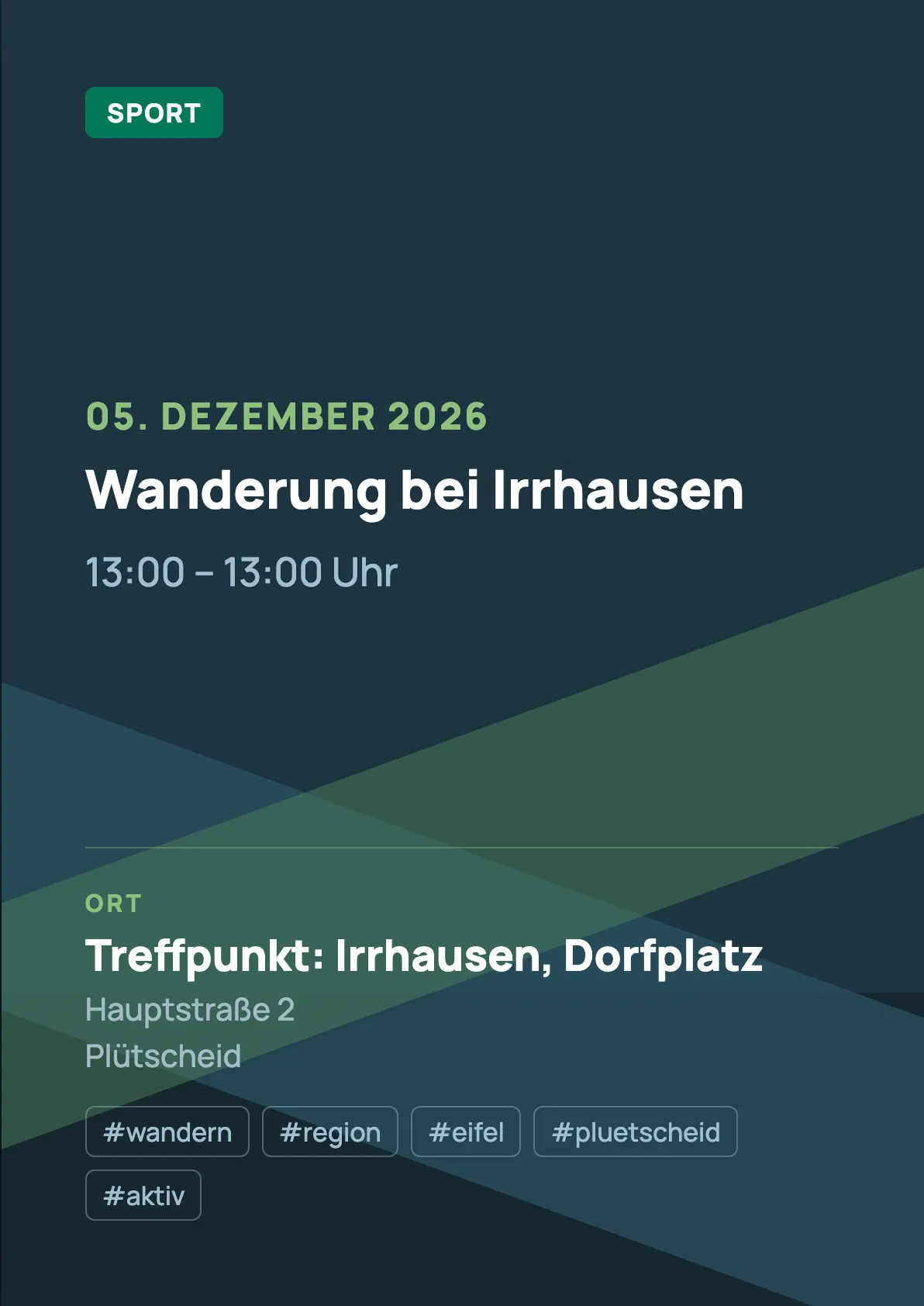 Veranstaltungsflyer