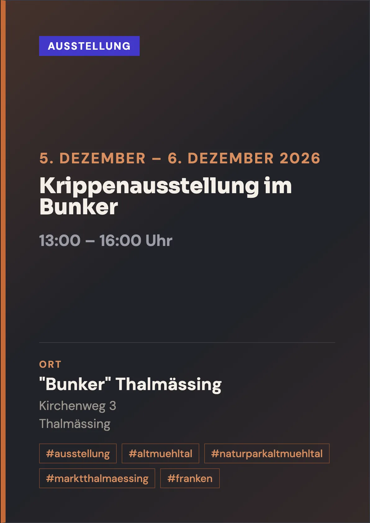 Veranstaltungsflyer