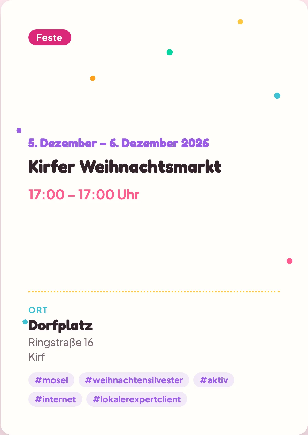 Veranstaltungsflyer
