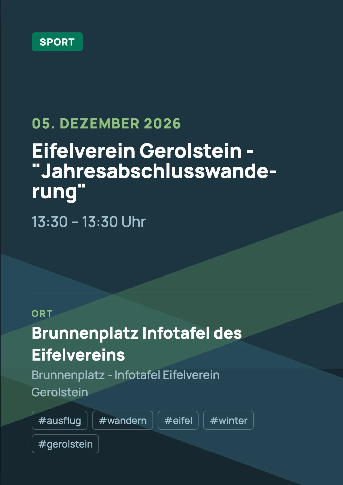 Veranstaltungsflyer