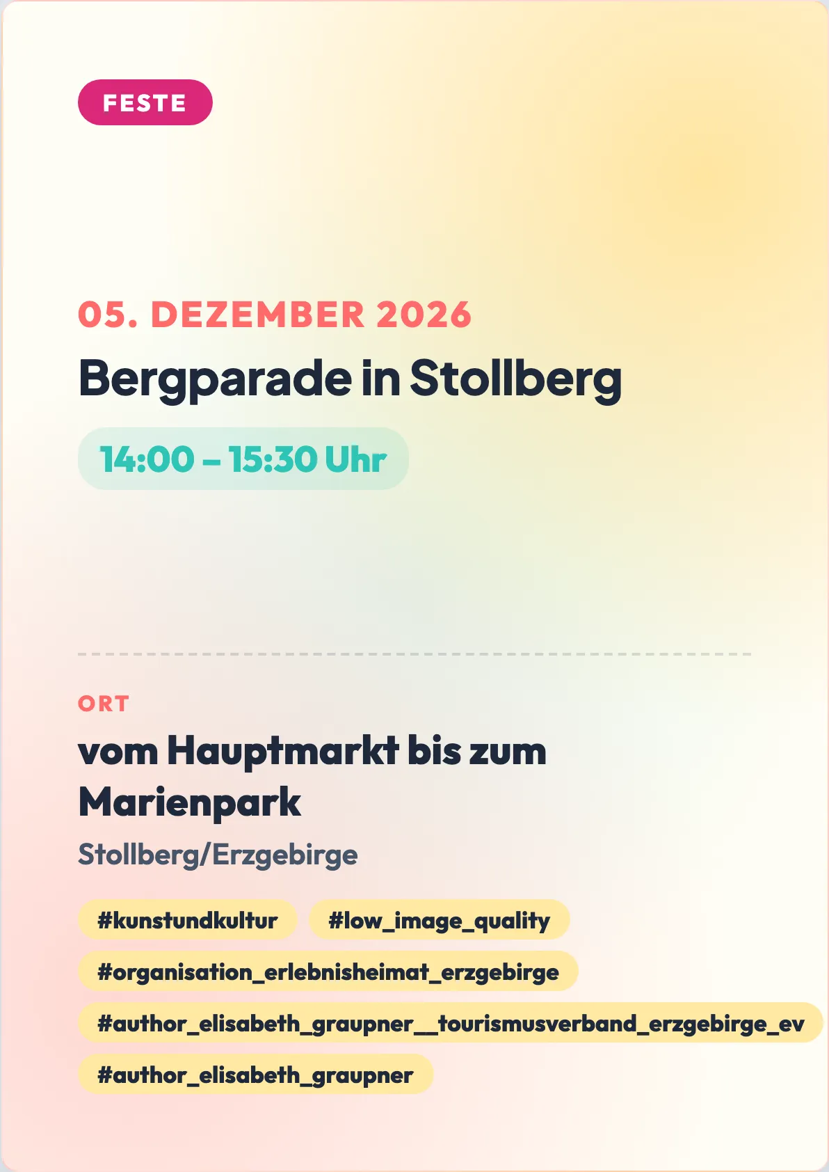 Veranstaltungsflyer