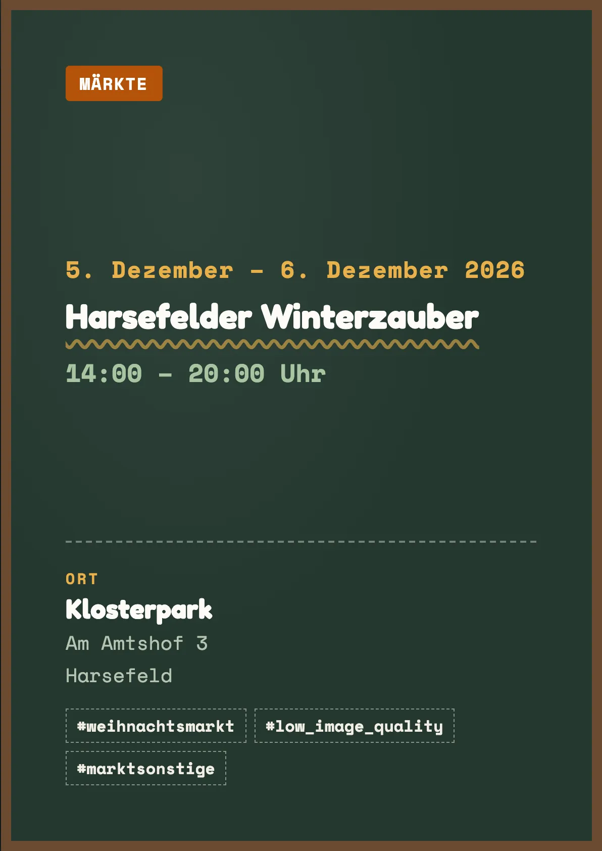 Veranstaltungsflyer