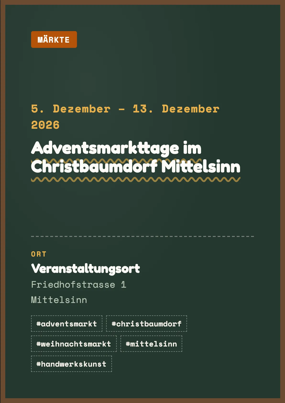 Veranstaltungsflyer