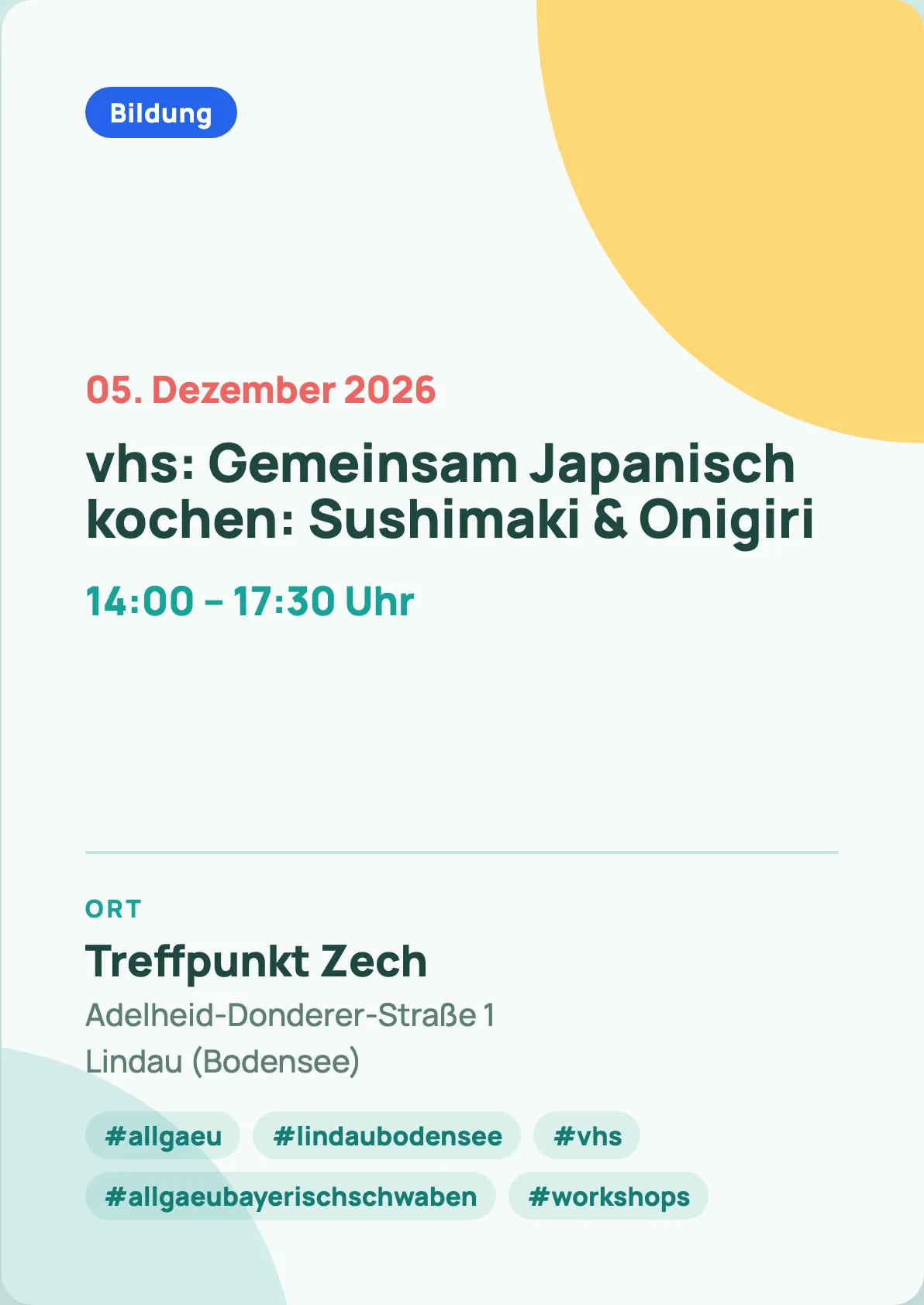 Veranstaltungsflyer