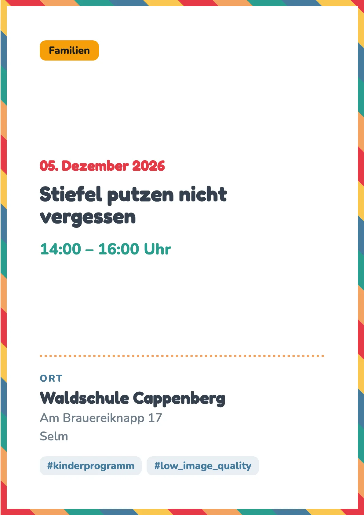 Veranstaltungsflyer