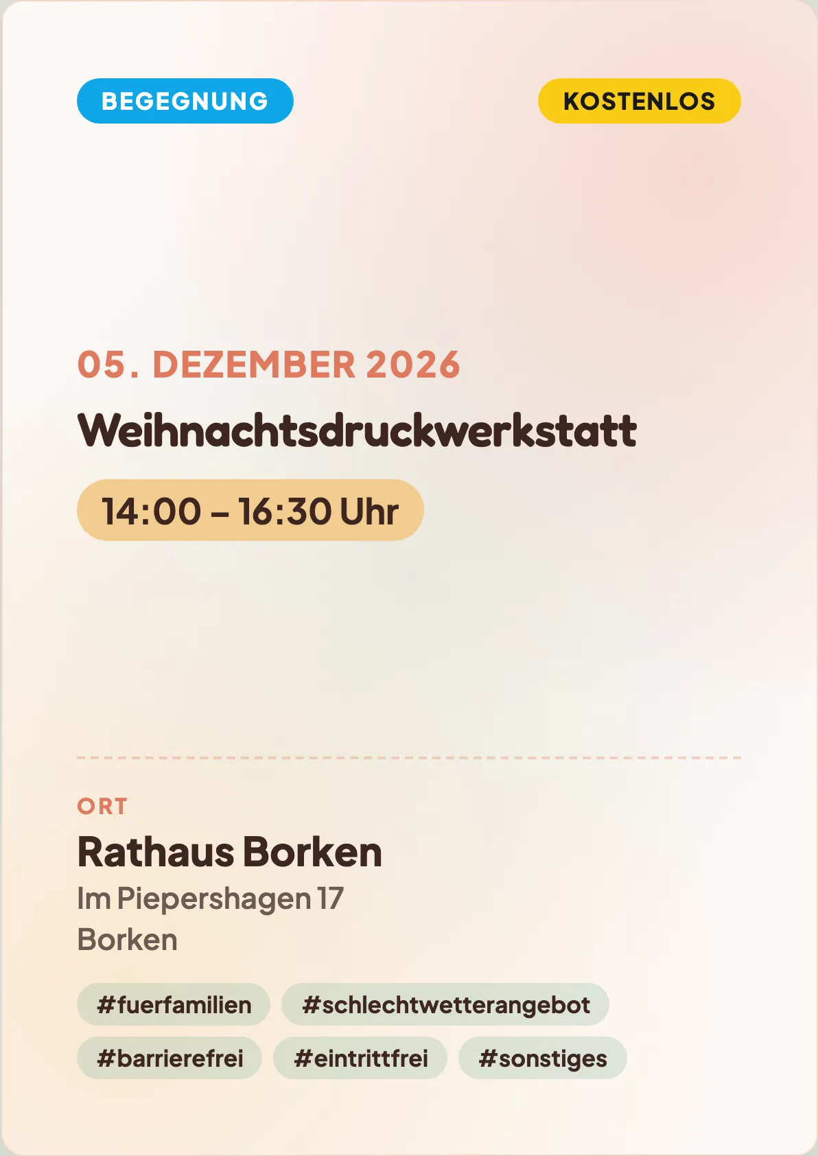 Veranstaltungsflyer