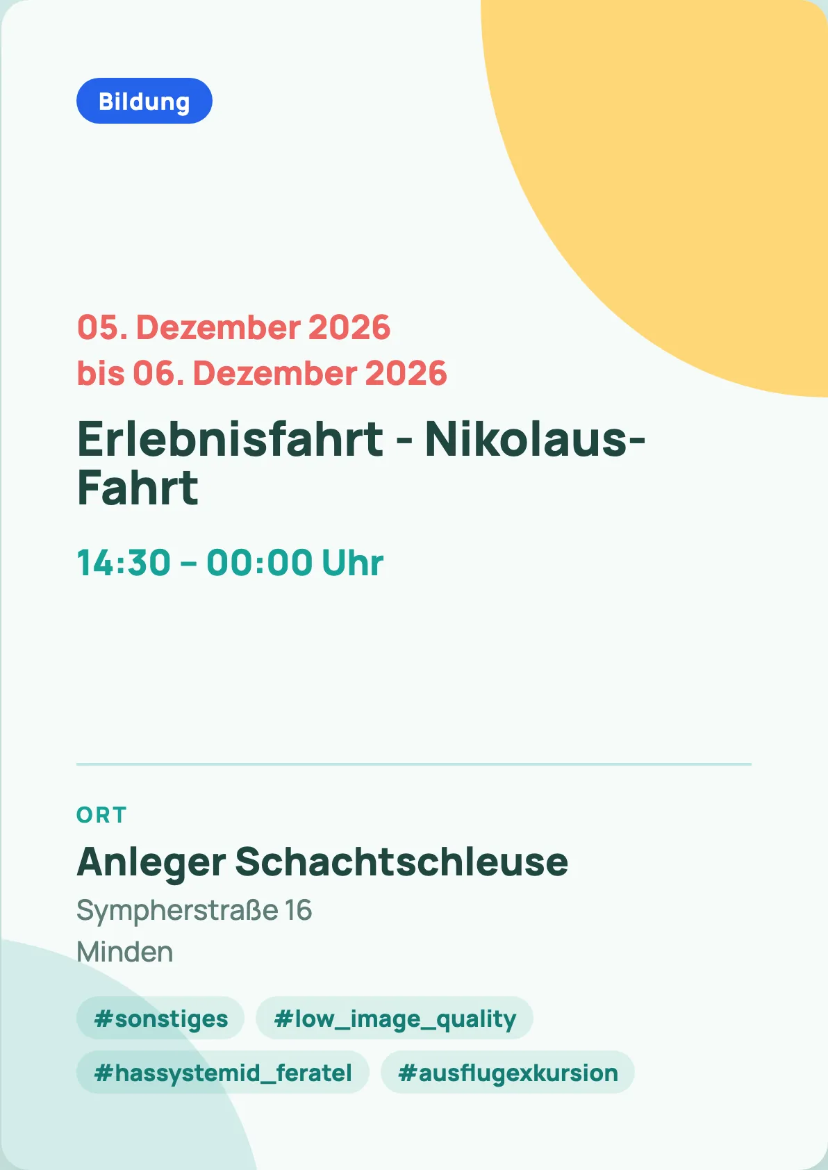 Veranstaltungsflyer